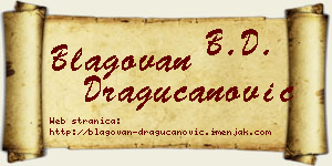 Blagovan Dragucanović vizit kartica